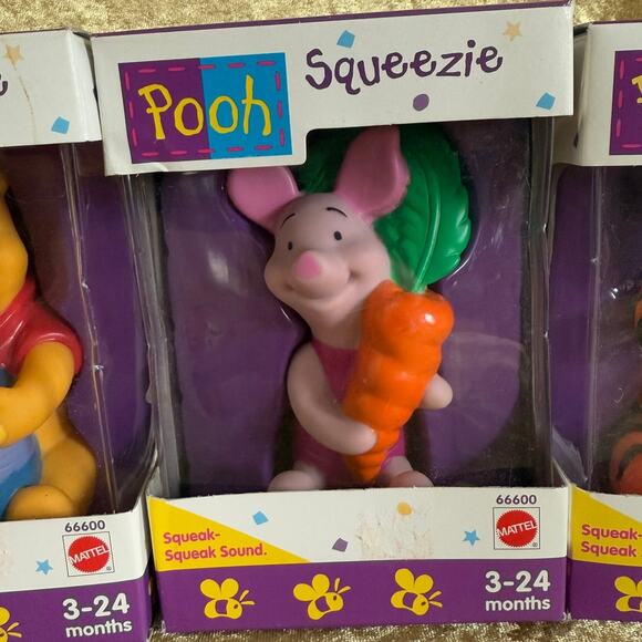Mattel Pooh Squeezie Collection | 2000s | Winnie-the-Pooh Tigger Eeyore - Picture 6 of 9